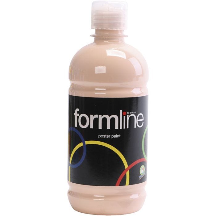 Temperafarbe Matt, Beige, 500 ml/ 1 Fl.