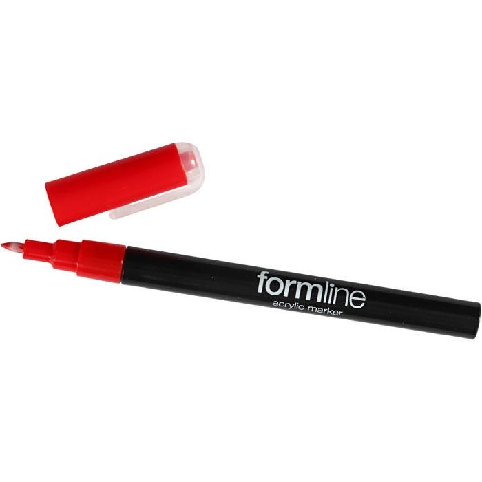 formline Acrylmarker, Strichstärke 0,7 mm, Rot, 1 Stk