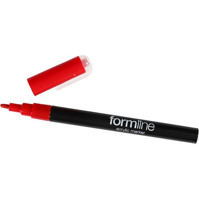 formline Acrylmarker, 0,9-1,3 mm, Rot, 1 Stk