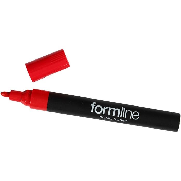 formline Acrylmarker, 2.5 mm, Rot, 1 Stk