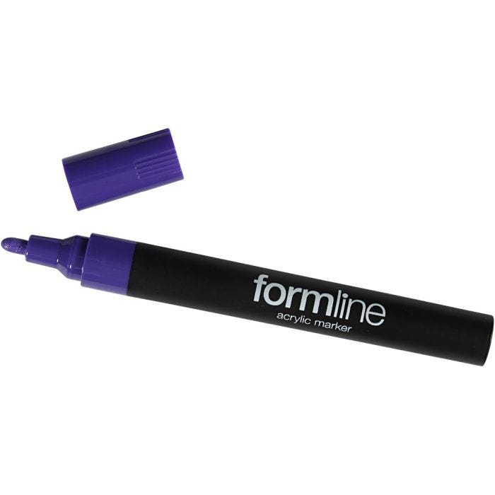 formline Acrylmarker, Strichstärke 2.5 mm, Flieder, 1 Stk