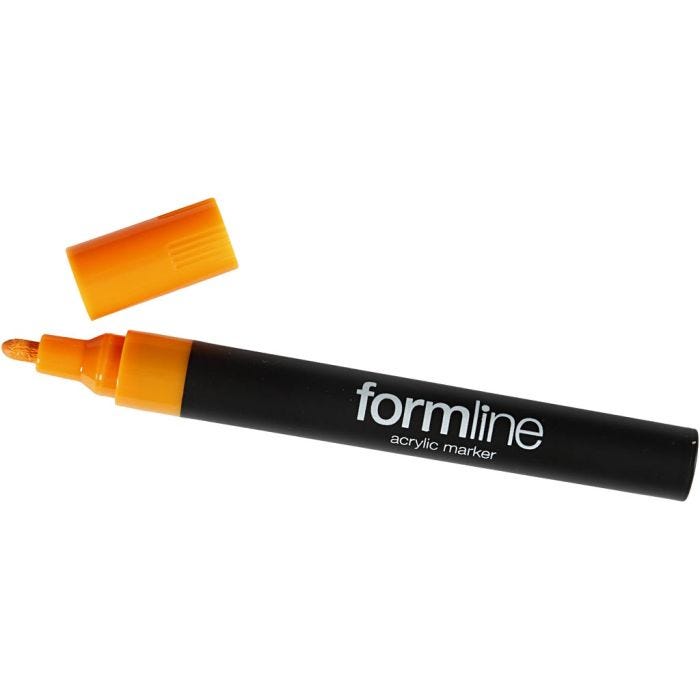 formline Acrylmarker, 2.5 mm, Orange, 1 Stk