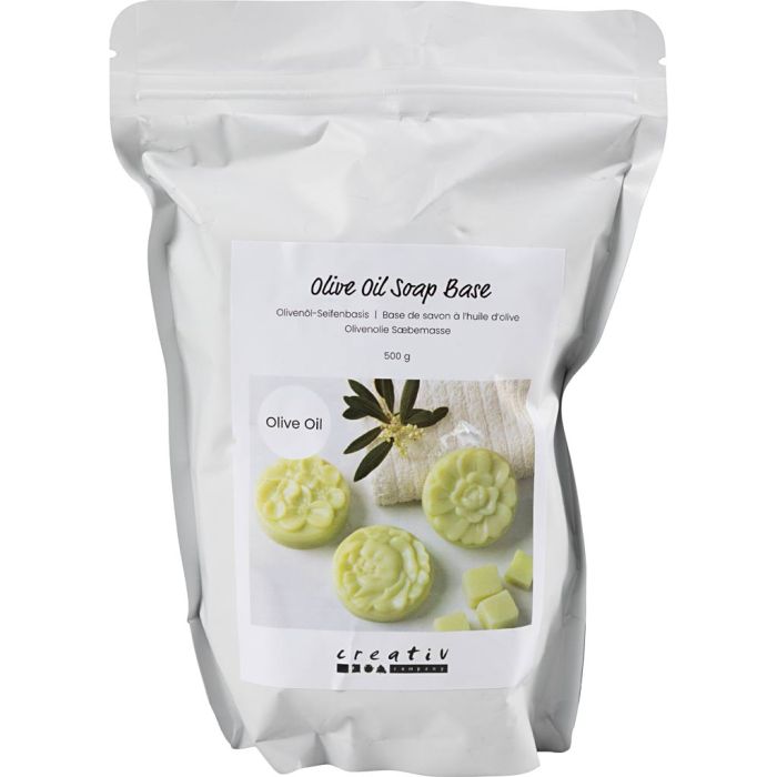 Olivenöl-Seifenbasis, Granulat, 500 g/ 1 Pck