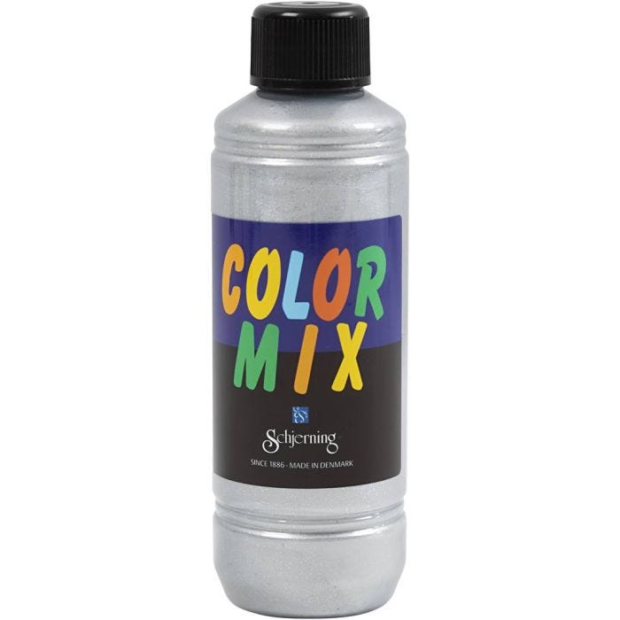 Glitzerfarbe, Silber, 250 ml/ 1 Fl.