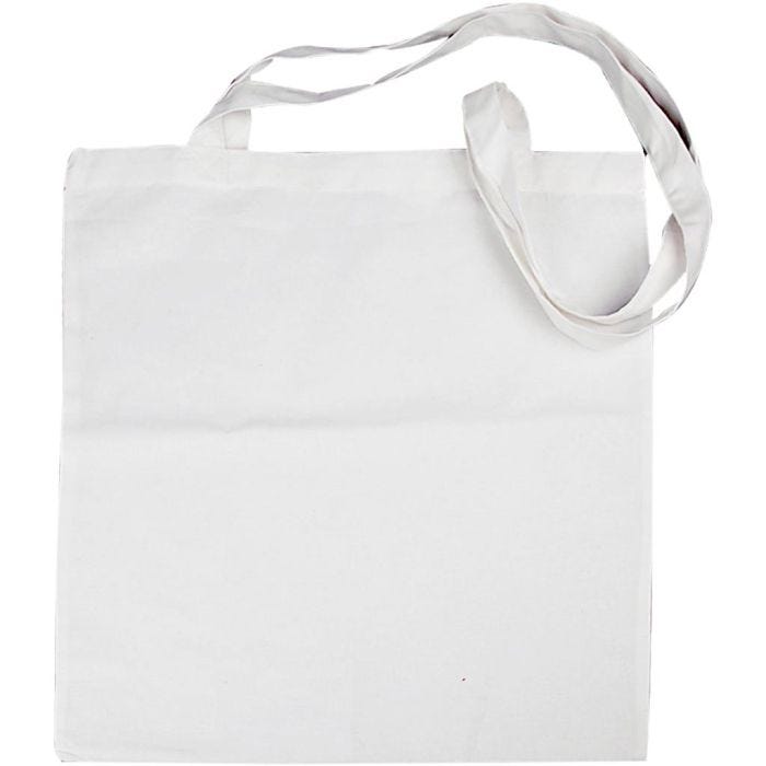 Stofftasche, Größe 38x42 cm, 130 g, Weiß, 20 Stk/ 1 Pck