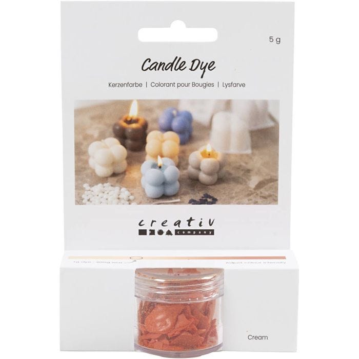 Kerzenfarbe, Creme, 5 g/ 1 Pck