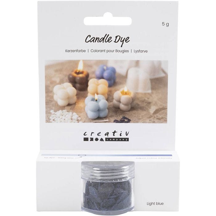 Kerzenfarbe, Hellblau, 5 g/ 1 Pck