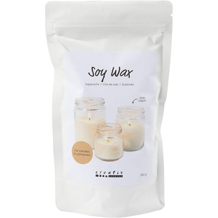 Sojawachs, Für Kerzen in Behältern, Creme, 250 g/ 1 Pck