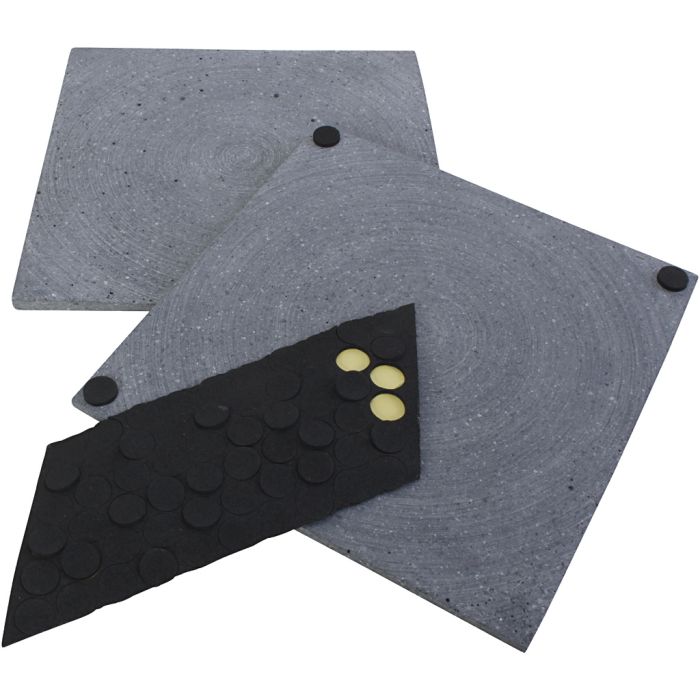 Größe 15x15 cm, Grau, 12 Stk/ 1 Pck