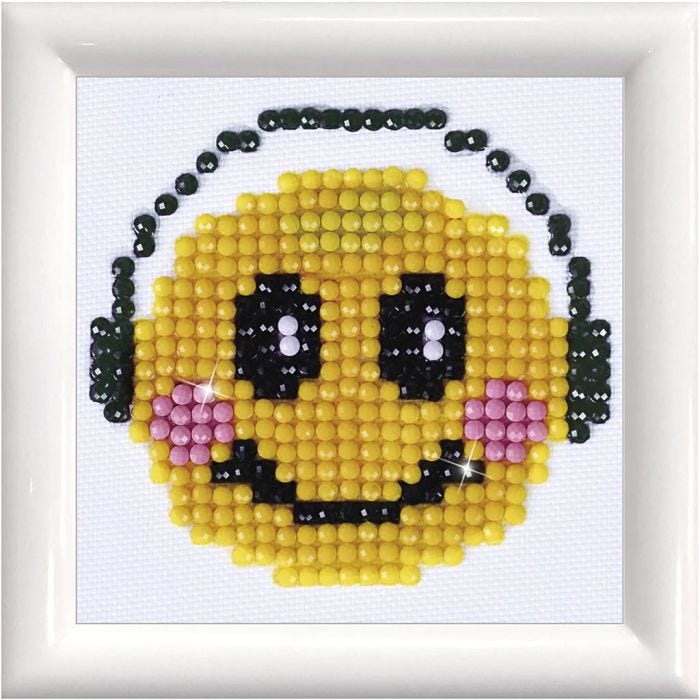 Diamand Dotz, Smiley, 7,6x7,6 cm, 1 Pck