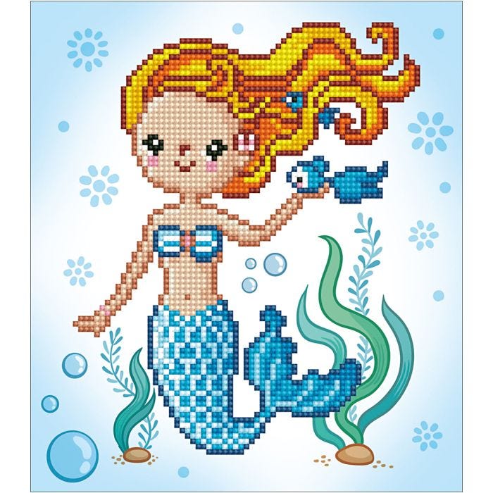 Diamond Dotz, Kleine Meerjungfrau, 20x20 cm, 1 Pck