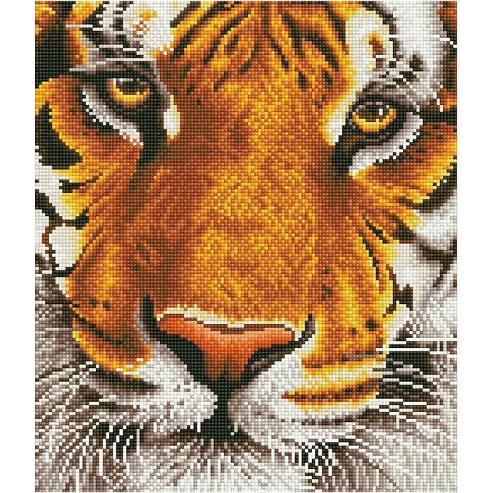 Diamond Dotz, Tigerkopf, Größe 36x42 cm, 1 Pck