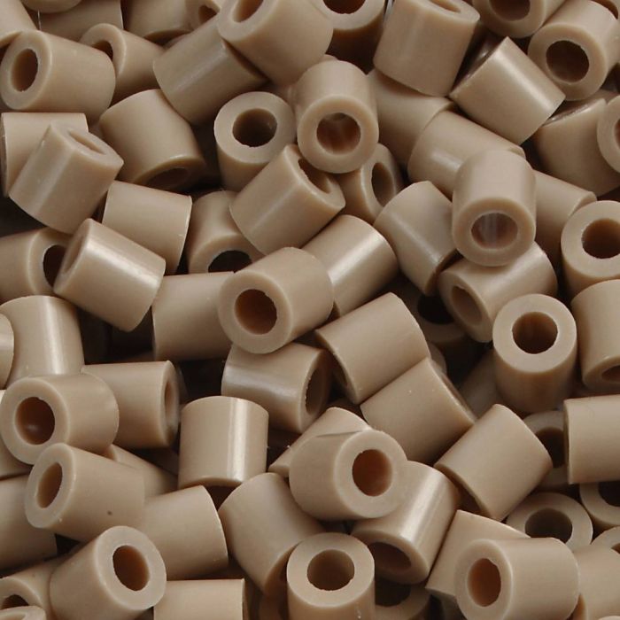 Bügelperlen, Größe 5x5 mm, Lochgröße 2,5 mm, medium, Beige (32248), 1100 Stk/ 1 Pck