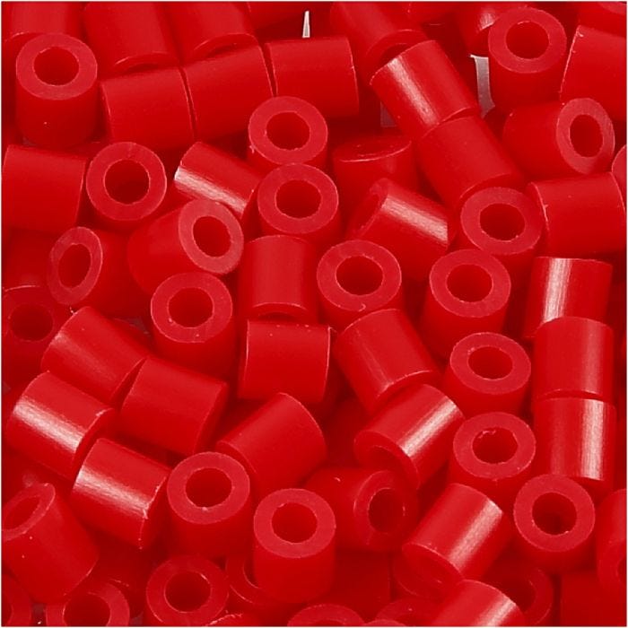 Bügelperlen, 5x5 mm, 2,5 mm, medium, Rot (32231), 1100Stk/ 1 Pck