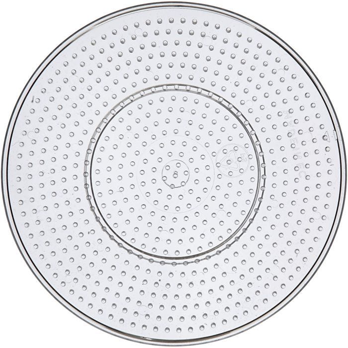 Steckplatte, D 15 cm, medium, Transparent, 10 Stk/ 1 Pck