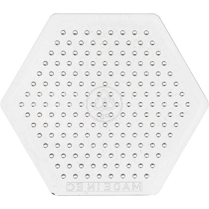 Steckplatte, Kleines Sechseck, Größe 7 cm, medium, 10 Stk/ 1 Pck