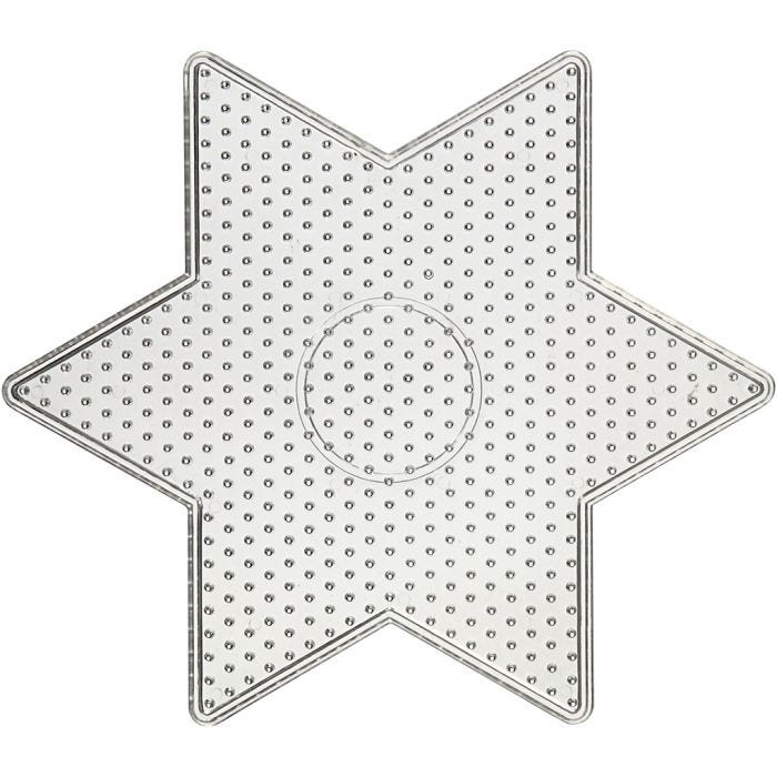 Steckplatte, 15x15 cm, medium, Transparent, 1 Stk