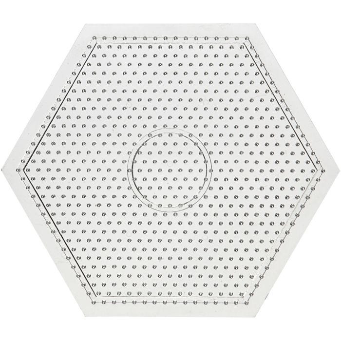 Steckplatte, Großes Sechseck, Größe 15x15 cm, medium, 10 Stk/ 1 Pck