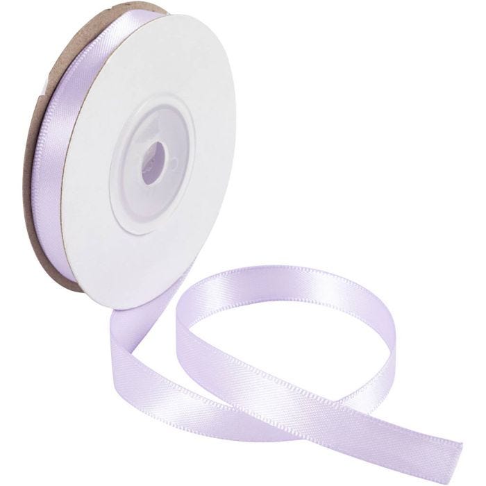 Satinband, B 10 mm, Helllila, 10 m/ 1 Rolle