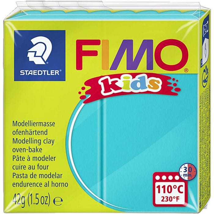 FIMO® Kids Clay, Türkis, 42 g/ 1 Pck