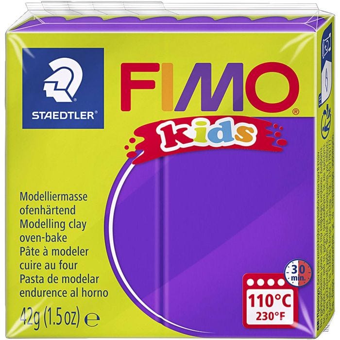 FIMO® Kids Clay, Flieder, 42 g/ 1 Pck