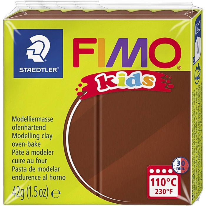 FIMO® Kids Clay, Braun, 42 g/ 1 Pck