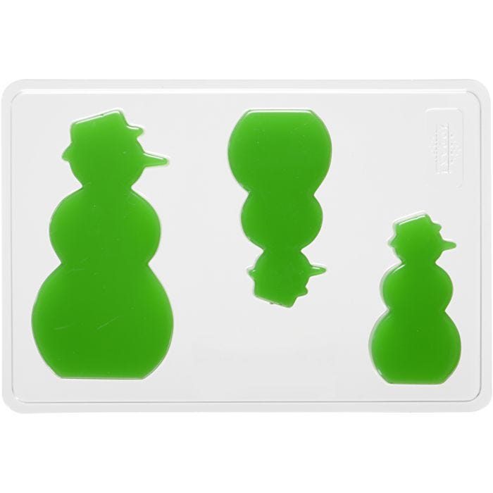 Giessform, Schneemann, 6+8+10 cm, 9 mm, 14,9x22 cm, 1 Stk
