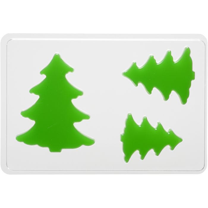 Giessform, Tanne, 6+8+10 cm, 9 mm, 14,9x22 cm, 1 Stk