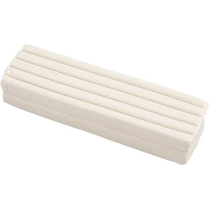 Knetmasse, Größe 13x6x4 cm, Weiß, 500 g/ 1 Pck