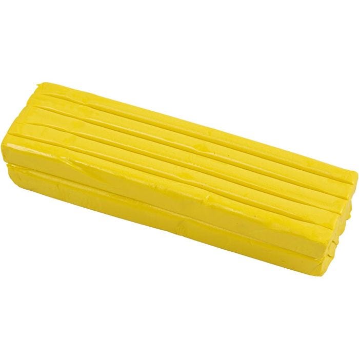 Knetmasse, Größe 13x6x4 cm, Gelb, 500 g/ 1 Pck
