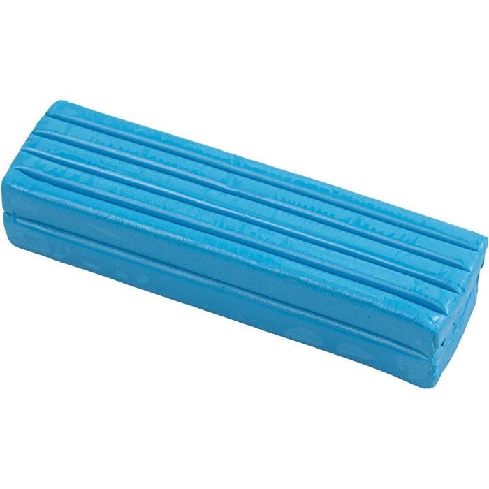 Knetmasse, Größe 13x6x4 cm, Blau, 500 g/ 1 Pck