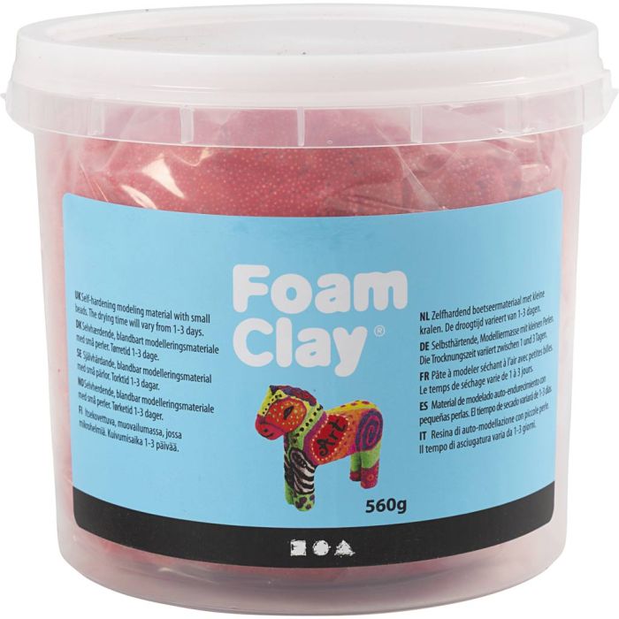 Foam Clay® , Rot, 560 g/ 1 Eimer