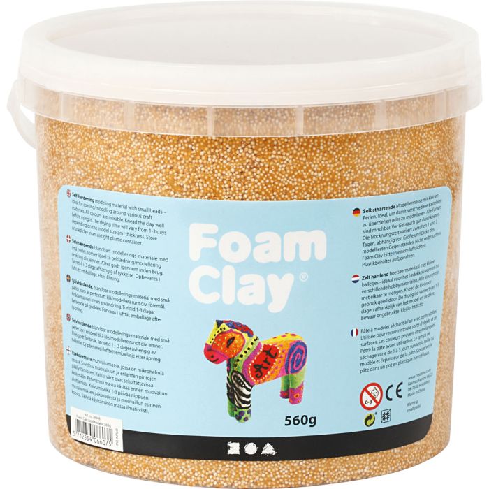 Foam Clay® , Metallic, Gold, 560 g/ 1 Eimer