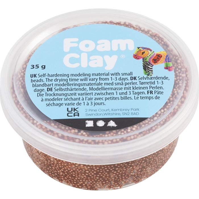 Foam Clay® , Braun, 35 g/ 1 Dose