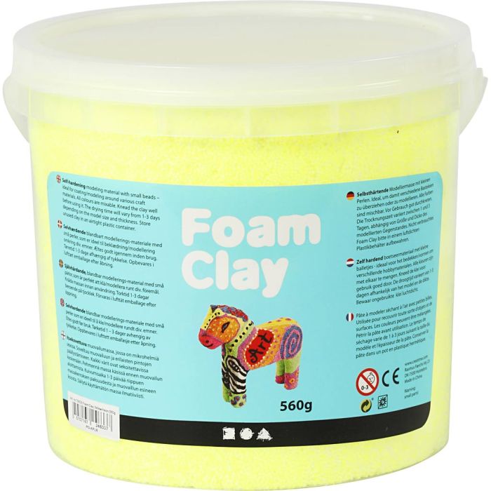 Foam Clay® , Hellgelb, 560 g/ 1 Eimer