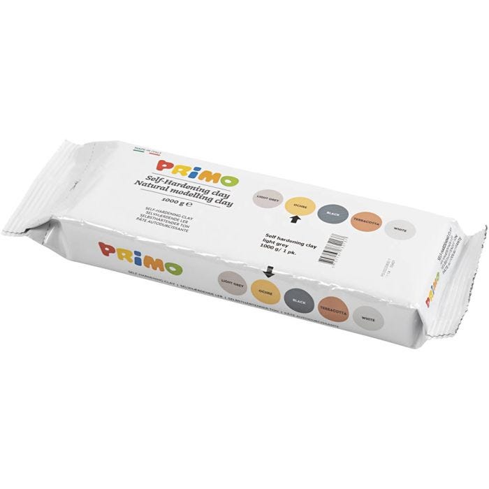 Selbsthärtender Ton, Ockergelb, 1000 g/ 1 Pck