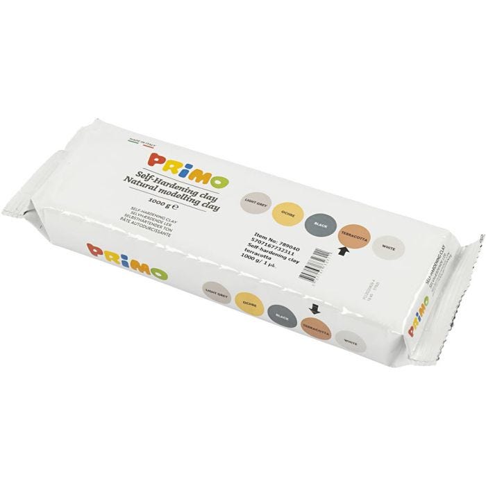 Selbsthärtender Ton, Terrakotta, 1000 g/ 1 Pck