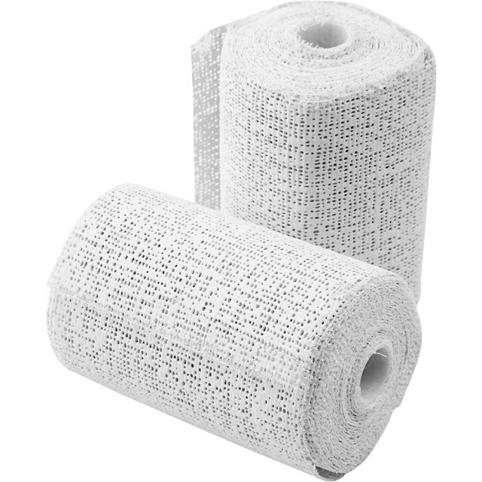 Gipsbinden, 2,7 M, 7,5 cm, Weiß, 2Rolle/ 1 Pck