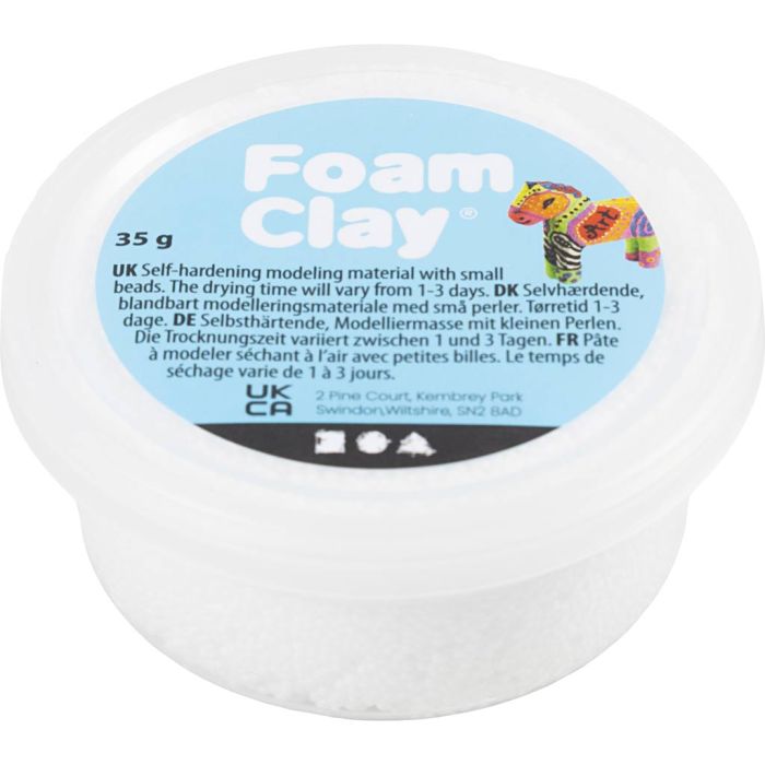 Foam Clay® , Weiß, 35 g/ 1 Dose