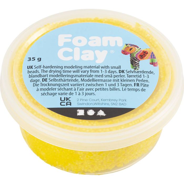 Foam Clay® , Gelb, 35 g/ 1 Dose