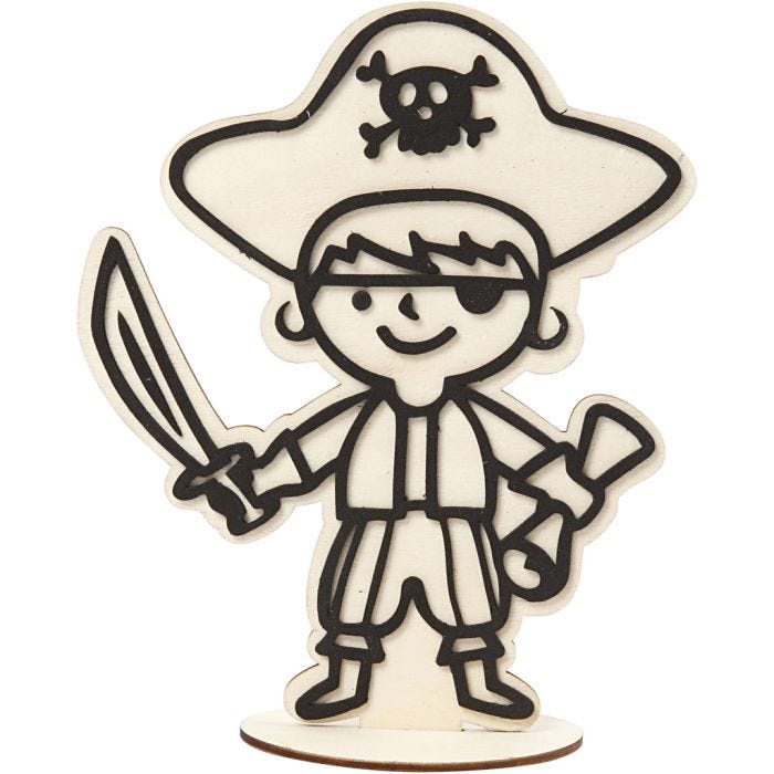 Deko-Figur, Pirat, 19 cm, 1 Stk
