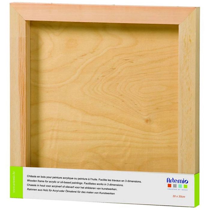 3D-Holzrahmen zum Dekorieren, Größe 30x30 cm, 1 Stk