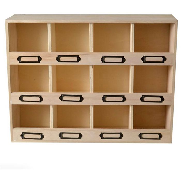 Grober Holzschrank, Größe 47x11x31,5 cm, 1 Stk