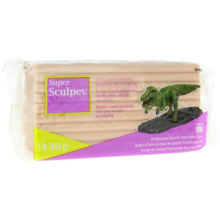 Super Sculpey Keramik und Skulptur, Beige, 454 g/ 1 Pck