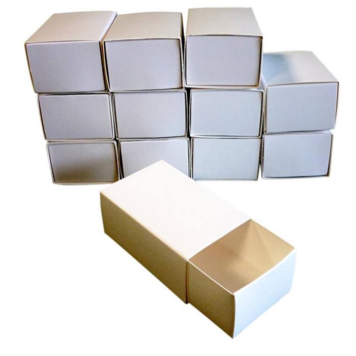 Leere Streichholzschachteln, Größe 8x5x3,5 cm, 12 Stk/ 1 Pck