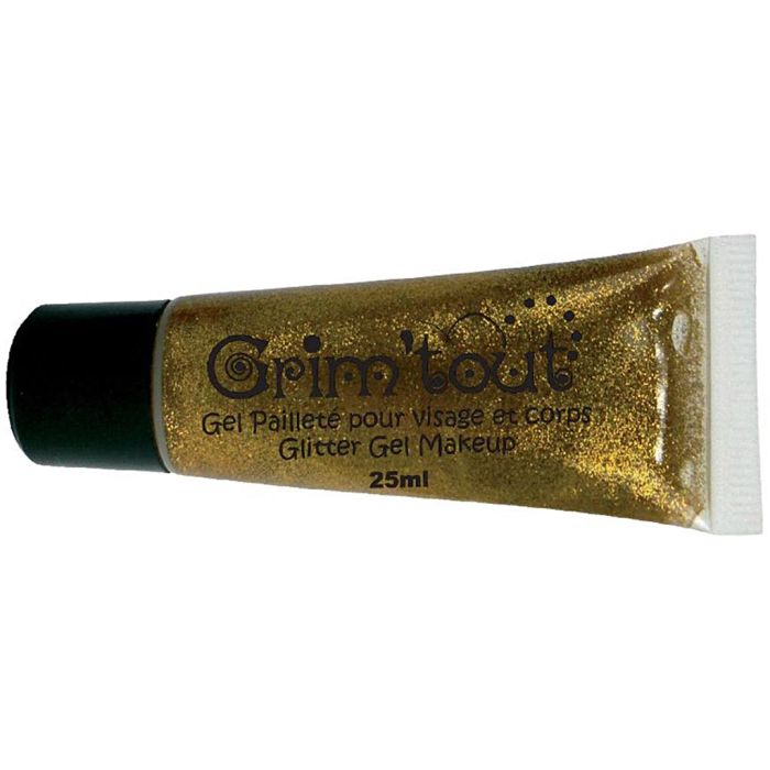Glitzer-Gel-Gesichtsfarbe, Gold, 25 ml/ 1 Dose