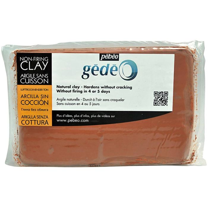 Selbsthärtender Ton, Rot, 1.5 kg/ 1 Pck