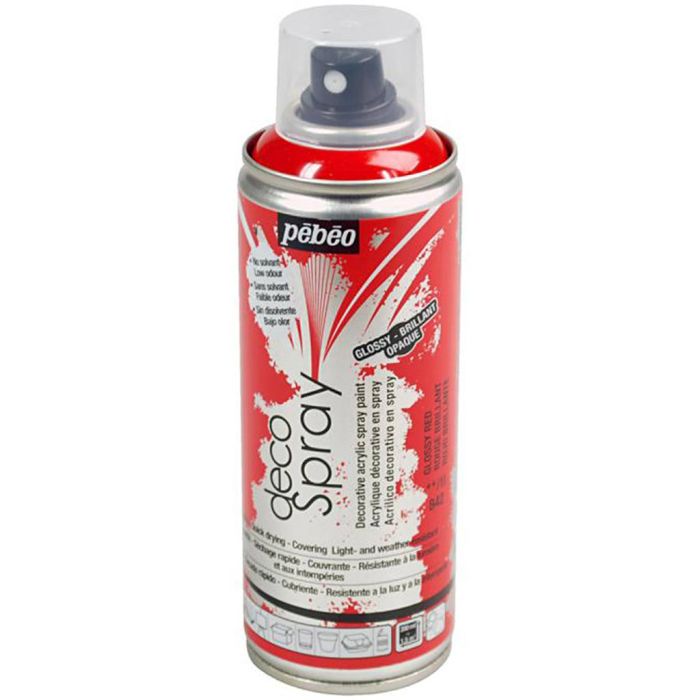 DecoSpray Sprühfarbe, Glänzend, Rot, 200 ml/ 1 Dose