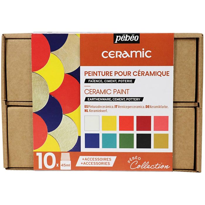 Pébéo Collection Boxset, Keramikfarbe, Sortierte Farben, 1 Pck
