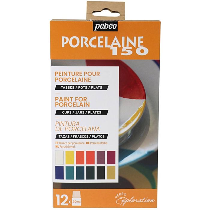 Pébéo Exploration Set, Porzellanmalerei, Nr. 1, Sortierte Farben, 12x20 ml/ 1 Pck